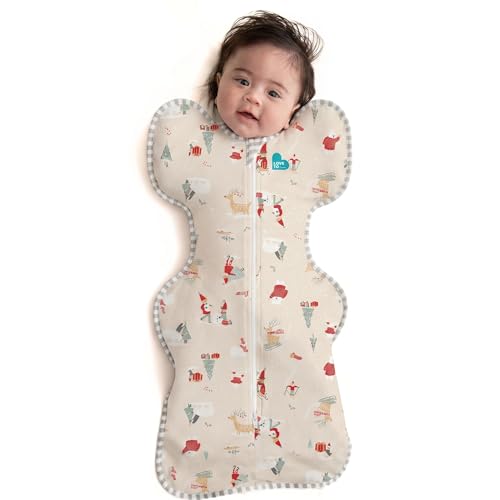Image of Love to Dream Swaddle UP, Baby Sleep Sack, Self-Soothing Swaddles for Newborns, Get Longer Sleep, Secure Fit Helps Calm Startle Reflex, New Born Essentials for Baby, 1.0 TOG, 5-8.5 lbs, Beige