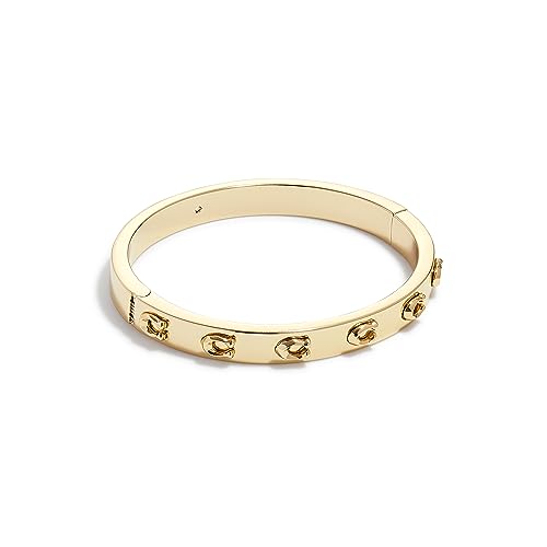 Coach Pegged C Logo Hinged Bangle Bracelet