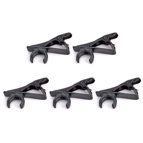 XEGZLH Lapel Microphone Clip Pack of 5 Protable Microphone Iron Clips for Online Karaoke Collar Or Shirt Placement