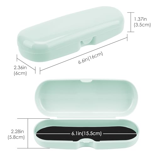 Image of 2 Pcs Plastic Eyeglasses Cases, Portable Transparent Eye Glasses
