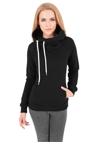 Urban Classics Damen Pullover Raglan High Neck Hoody, Schwarz, M,...