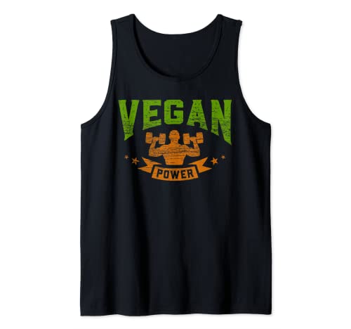 Vegan Power Vegetarier Lebensmittel Bodybuilding Workout Tank Top