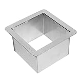 OSALADI Einbau Müllschlucker Tülle aus Edelstahl 304 Quadratische Arbeitsplatten Tischöffnung Rostfrei und Platzsparend