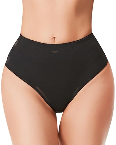 Silongder Tummy Control Thong Shapewear for Women Low Rise Thong Panties Seamless Body Shaper Girdle...