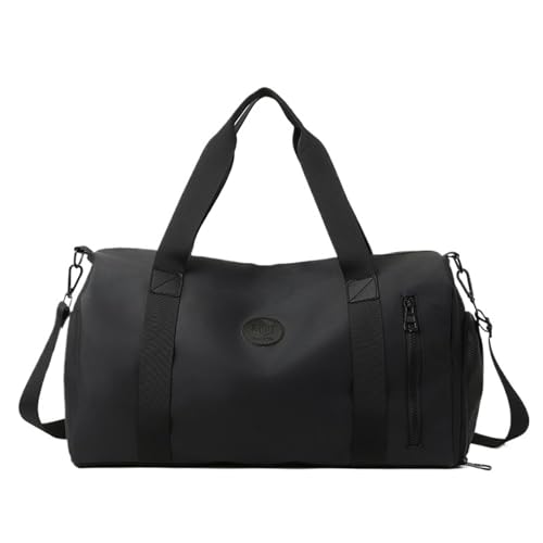 Large Capacity Travel Bag For Summer Lightweight Zipper Travel Bag Portable Sports Yoga Independent(Black)