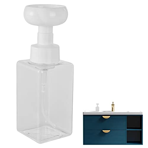 Dispenser di Sapone in Schiuma, Dispenser di Sapone per Le Mani, Ricaricabile in Schiuma a Forma di, da 450 ml, Dispenser di Sapone per Bottiglie per Bagno e