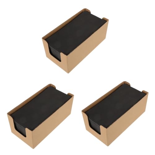 Serviettes jetables noires Healvian pour décoration de table de mariage fête banquet 150pcs
