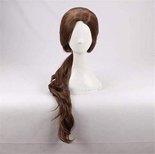 La mejor comparación de Juego tomb raider Top diez. 29 ESPADE 2022 Peluca Lara Croft Shadow of The Tomb Raider Lara Croft Peluca 70cm Pelo sintético marrón Rizado Alicia Vikander Accesorios de Disfraces de Juego de rol Coser Wig