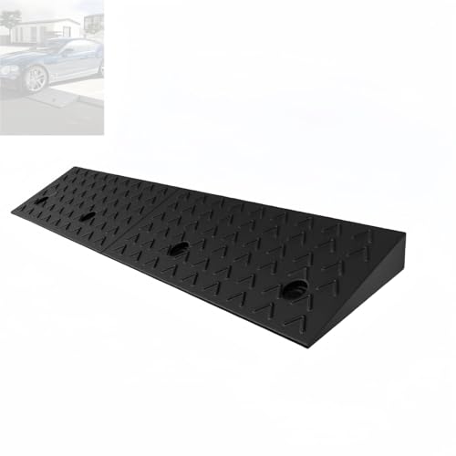 Rampa de caucho para borde, uso vehicular 100x25x7 cm miniatura 1