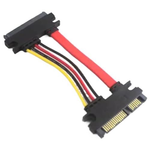 Cable de extensión SATA 22 pines macho a hembra, corto