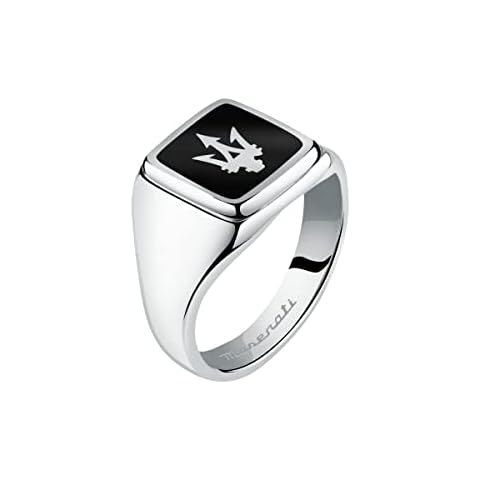 Anillo Hombre de Acero, esmalte - JM222AVD070 Cover