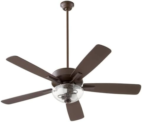 Quorum 4525-2286 Ovation 52" Ceiling Fan with LED Lights, Oiled Bronze