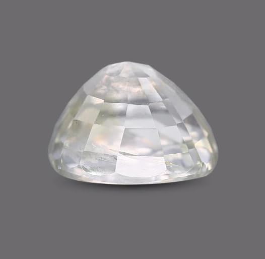 Saphir Blanc Safed Pathar de 8 Ratti contre les rayures de vos bijoux - 2