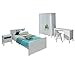 Produktbild trendteam smart living - 4-teilige Jugendzimmerkombination Jugendzimmermöbel - Jugendzimmer - Ole - Farbe Weiß - 183960801