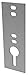 Dock Edge Floating Dock Anchor Chain Plate, Galvanized, 1/2