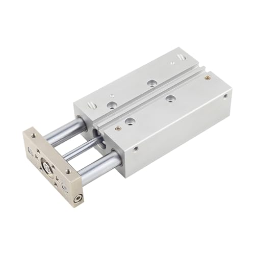 Vérin pneumatique compact triple tige 12 16 20 25 32 40 50 63 - 2