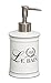 Produktbild Le Bain Paris Seifenspender aus weißem Porzellan, dekoriert, erhältlich in verschiedenen Ausführungen, Größen, Ausführungen und Preise (Seifenspender, L 8,5 x B 8,5 x H 18 cm)