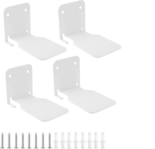 YushengTai Floating Shelves,Paquete de 4Soportes Ocultos para Taladro Estantería Pared Estantes Invisibles,Estanteria Libros Pared,Estanteria Pared Libros para Oficina,Cocina,Dormitorio