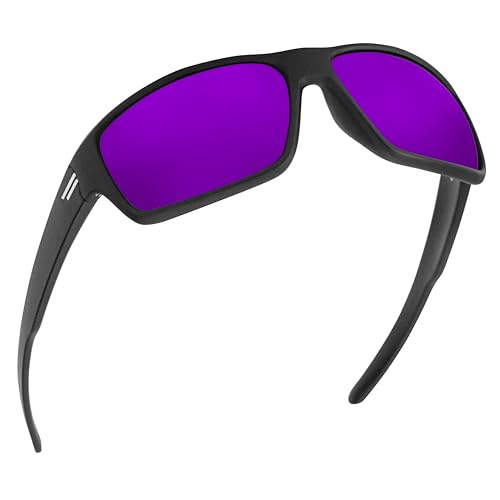Image of TOROE Eyewear FIELD Wrap Around Sport Sunglasses With Polycarbonate Polarized Lenses, Lightweight TR90 Frame