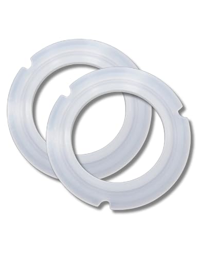 RECAMAT® - 2 PIEZAS - Juntas Portafiltro Cecotec Cafelizzia Cumbia 790/890/Pro/Steel/Steel Pro/Steel DUO/Shiny Pro/Fast/Fast Pro. Recambio Cafetera Duradero Repuesto Resistente al Calor