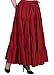 Wevez Women's Belly Dance Cotton 12 Yard Skirt (Maroon)