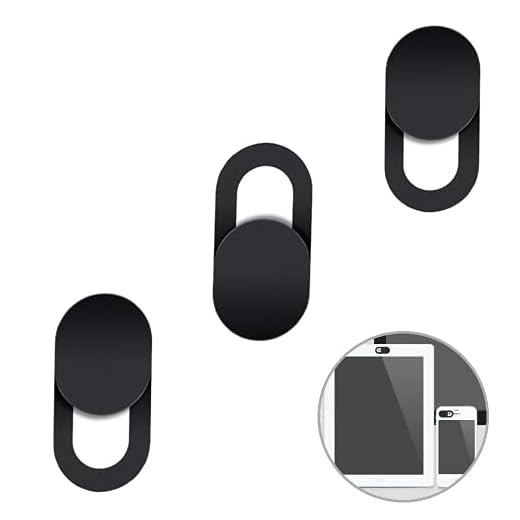 3 Pcs Cache Webcam, Webcam Cover Ultra Fin, Cache Webcam Slide, Cache Webcam pc Portable, pour Laptop, Smartphones, Tablettes, Protéger Votre vie Privée et Sécurité, etc.