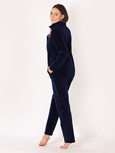 Merry Style Tuta Donna in Velluto MSMG001 (Blu