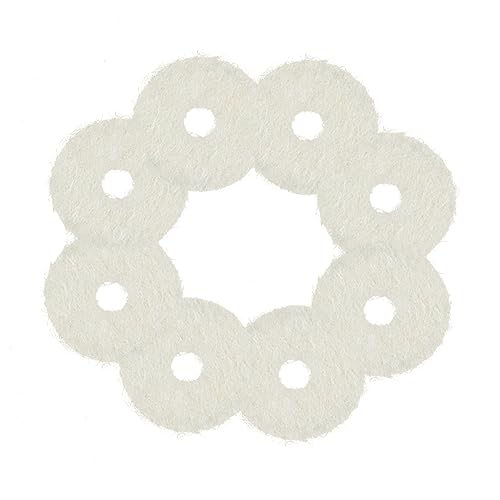 ifundom Piano Tuning Parts Piano Washer Small Ring 90pcs White Felt for Keyboard