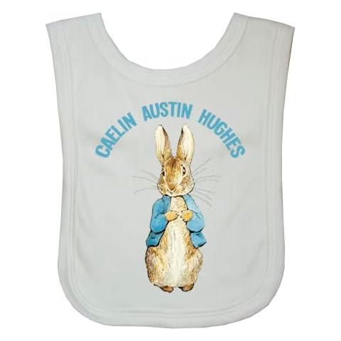 Personalised Peter Rabbit Baby Bib Cover