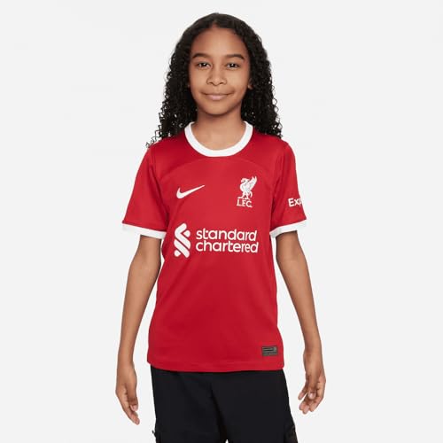 2023-2024 Liverpool Home Football Soccer T-Shirt Jersey (Kids) Red3