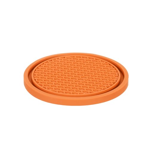 Portavasos para carros universal PVC naranja miniatura 3