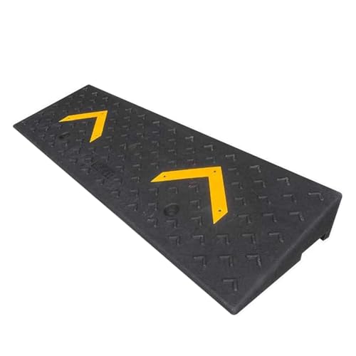 XQJLBZA Rampa de Umbral de Goma, Rampa de Acera de 10-15 cm de Altura con Capacidad para 66138 Libras para Carretillas Elevadoras, Camiones y Coches(100x30x12cm)
