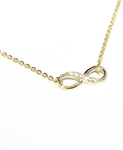 infinity necklace, Best friend necklace for 2, BFF Necklace, friendship necklace for 2, silver dainty necklace, Christmas gift, Graduation gifts, infinity necklace gold besties bff - Image 5