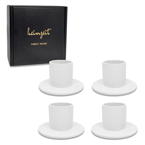 heimzeit Metal Candle Holders for Taper Candles Cover