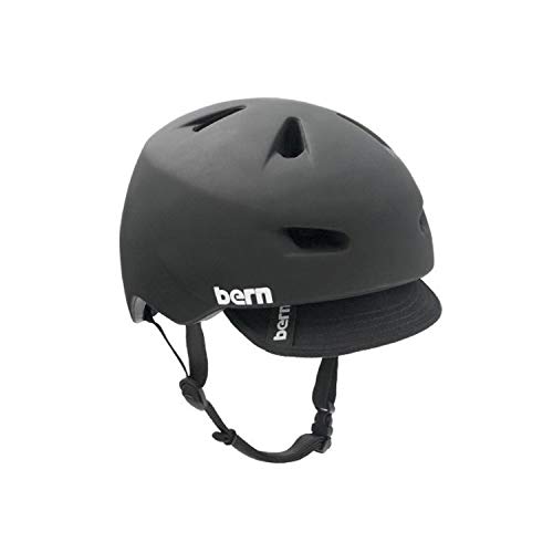 Image of Bern Brentwood 2.0 Bike Helmet, Matte Black w/Visor - Small