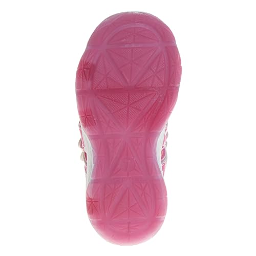 Disney Girls Minnie Mouse Sandals LED Light Up Water Shoes - SlipOn Waterproof Adjustable Strap Character Slides (OpenToe/ClosedToe) (Toddler/Little Kid)2