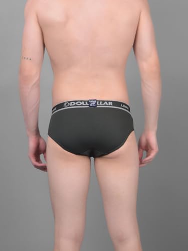 Image of Dollar Lehar Super Combed Cotton Mens Brief - Pack of 3- Actual Colour May Vary Assorted