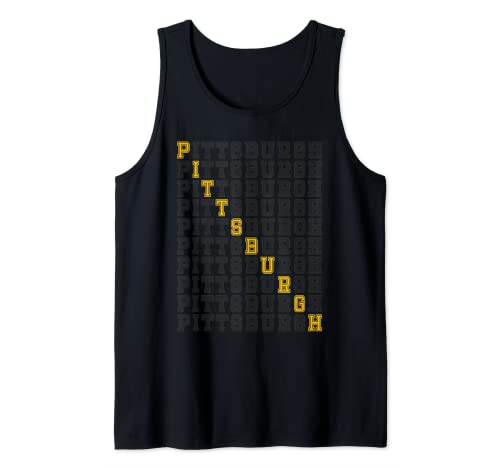 Pittsburgh 412 Cartas ocultas diagonales Yinzer Pride Love Camiseta sin Mangas