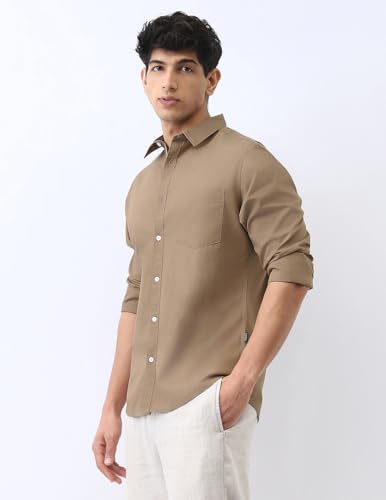 Image of Urbano Fashion Men's Cotton Full Sleeve Regular Fit Casual Solid Shirt