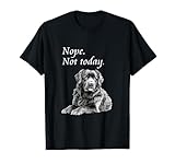 Lazy dog - nope, not today tshirts