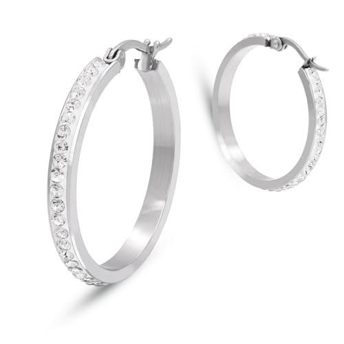 [Adelina Style] OsAX fB[X lC t[vsAX 傫 1yA 3.6mm L[rbNWRjA CXg[ sAX T[WJXeX AM[Ή (Vo[ 30mm)