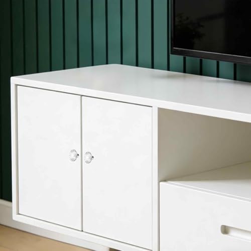 xoqoiuo 6 Pcs Silver Door Knobs Set, Kitchen Door Knobs Cabinet knobses with 6 Screws, Draw Knob for Cupboards & Draws, Drawer Handles and Knob for Kitchen Doors and Bedroom Dresser Drawers - Image 6