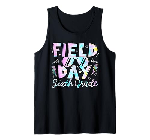 Field Day Sixth Grade Tie Dye Sunglasses Teacher Boy Girl Tank Top