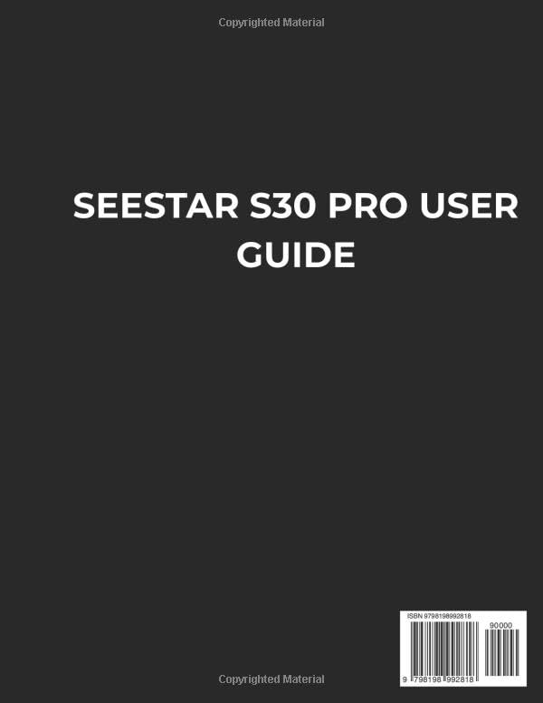 Guide Seestar S30 Pro manuel pour télescope intelligent et astrophotographie