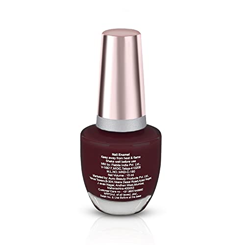 Image of Glossy Nail Lacquer (15ml) I High Shine, 7 Days Long Stay, Chip Resistant, Quick Drying Nail Colour I Vegan & Non-Alcoholic (Dragon Berry)