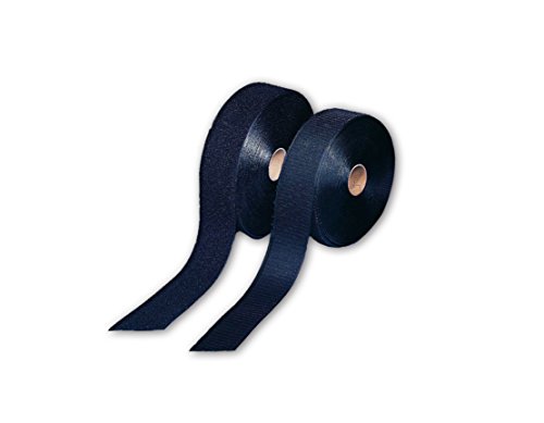 Mutual 152 Pressure Sensitive Hook Fastening Tape Roll, 25 yds Length x 1" Width, Black