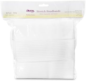 Disposable Stretchable Headband with Closure, 48 Ct.