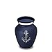 GetUrns Keepsake Embrace Anchor Cremation Urn (Cobalt Blue)