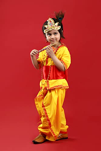 Image of BookMyCostume Krishna Boys Janmashtami Fancy Dress Costume 4-5 years