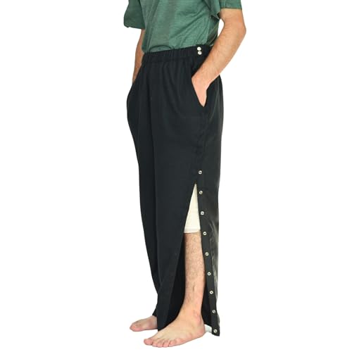 Image of Inspired Comforts Unisex Tearaway Post Surgery Recovery Pajama Pants with Side Snaps & Pockets